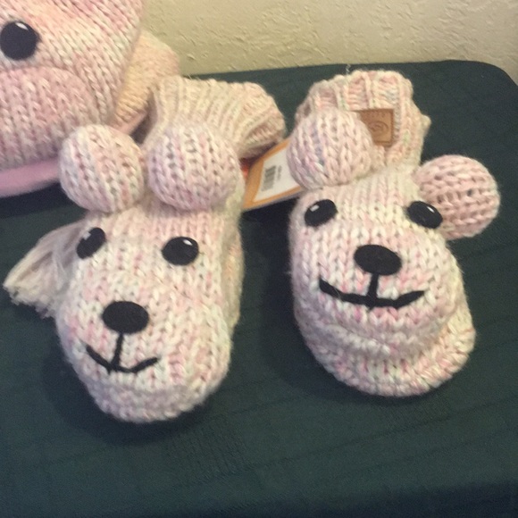 Kyber Funky Zoo Childs Pink Hat & Gloves set NWT - Picture 3 of 6